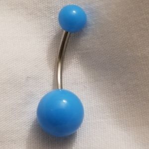 Light Blue Belly Ring